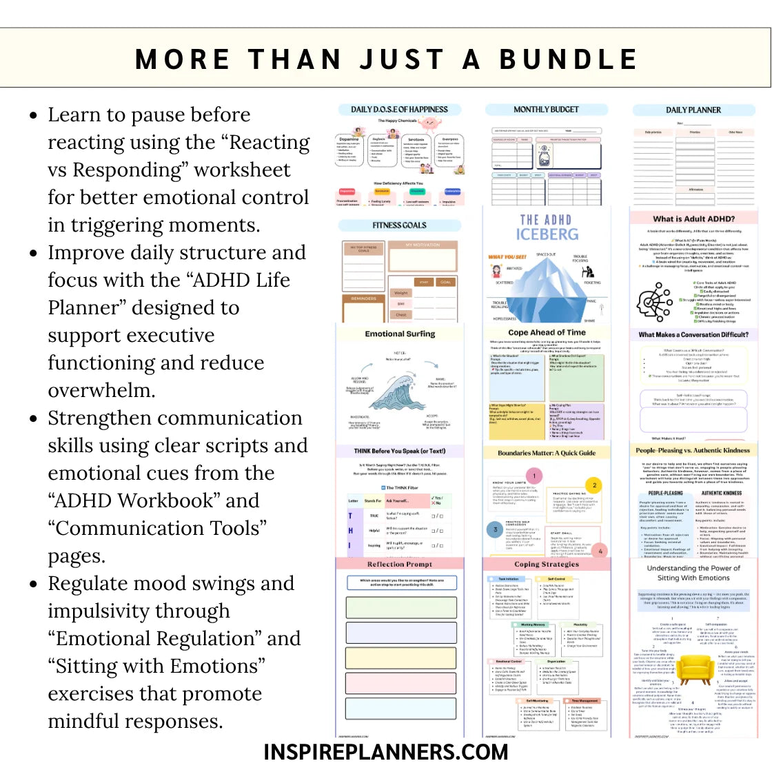 ADHD Mega Bundle – Complete Adult ADHD Worksheets & Organization Toolkit